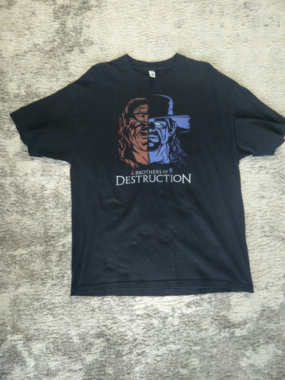 WWE Brothers of Destruction Graphic T Shirt Size XL Undertaker & Kane Wrestling